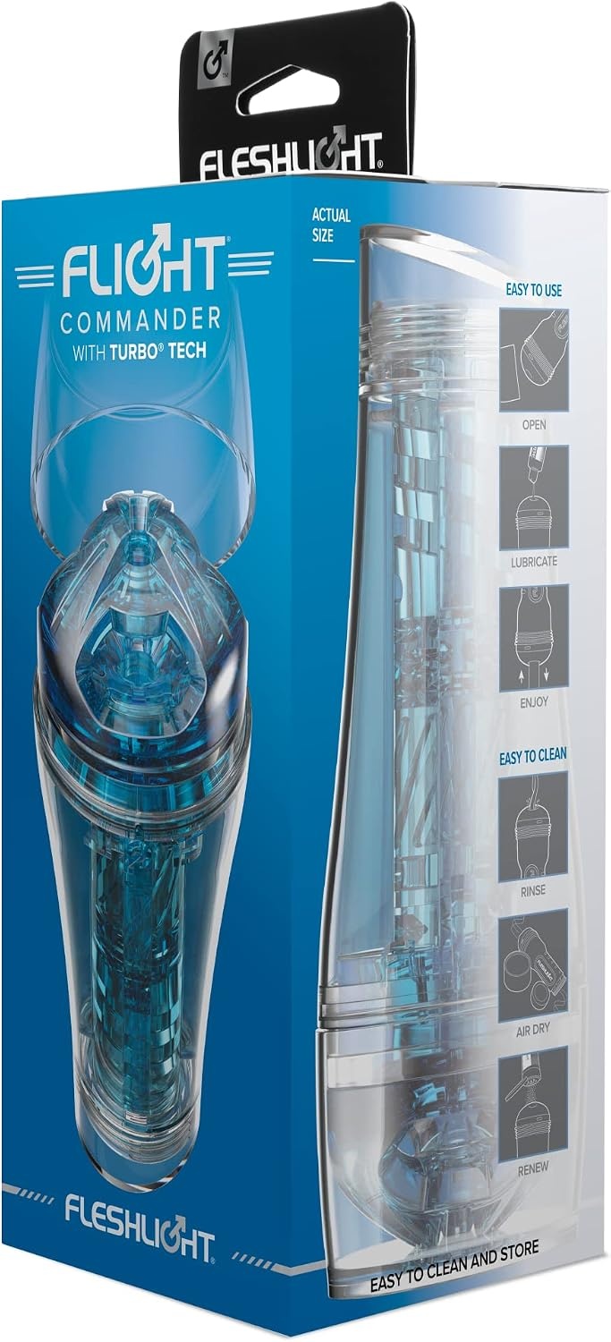 image:imageFleshlight Flight Pilot Travel Friendly Male Masturbator Sex ToyCommander Blue