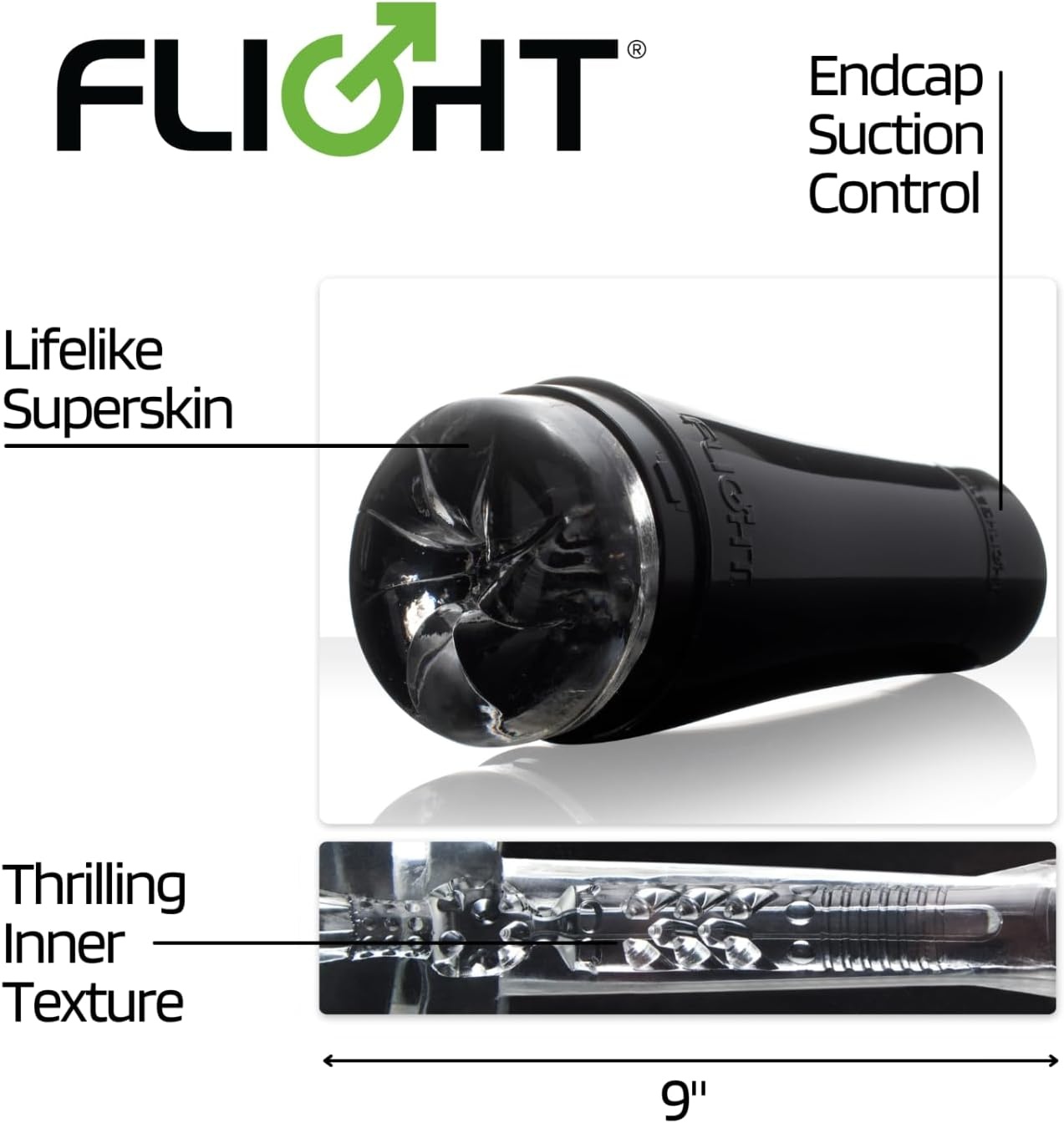 image:imageFleshlight Flight Pilot Travel Friendly Male Masturbator Sex ToyPilot Black